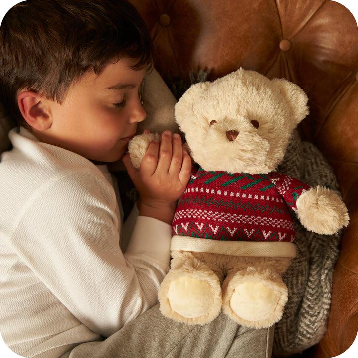 Χριστουγεννιάτικος αρκούδος λούτρινο θερμαινόμενο